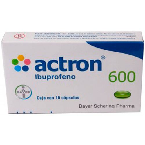 Cápsulas Actron 600mg Caja con 10 Cápsulas