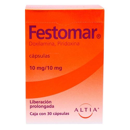 Cápsulas Festomar 10mg/10mg Liberación Prolongada Caja con 30 Cápsulas