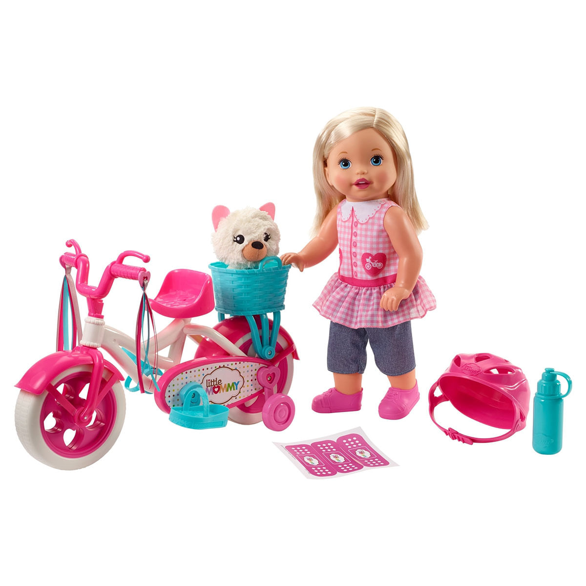 Muneca Little Mommy Paseo en Bici Chedraui