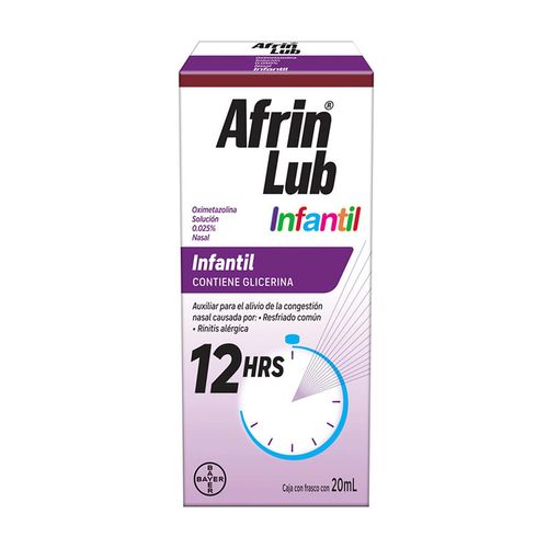 Descongestionante Nasal Afrin Lub Ifantil Humectante con Glicerina 20ml