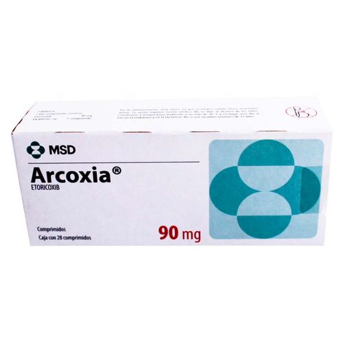 Comprimidos Arcoxia 90mg Caja con 28 Comprimidos