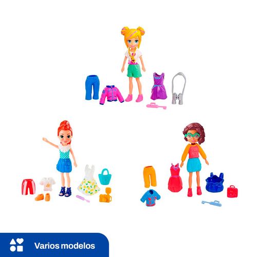 Muñeca Polly Pocket Pack de Modas Polly Binoculares 4+