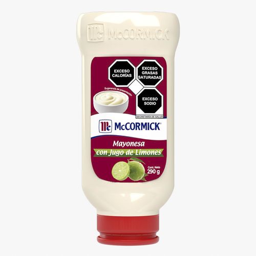 Mayonesa con Jugo de Limones McCormick Squeeze 290g