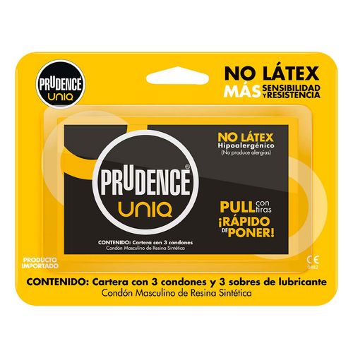 Condones Sin Látex Prudence Uniq 3 Condones