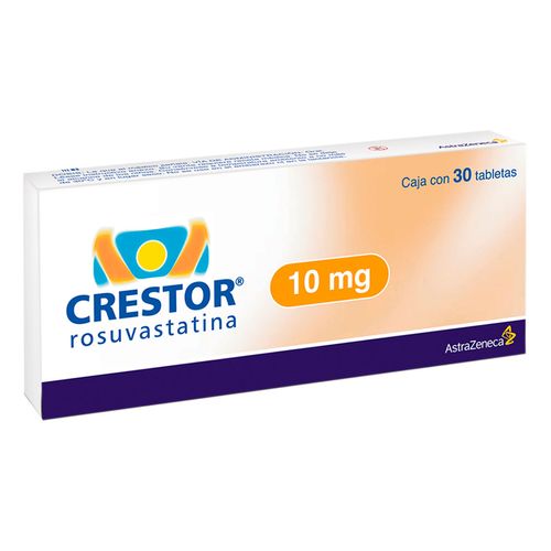Tabletas Crestor 10mg Caja con 30 Tabletas