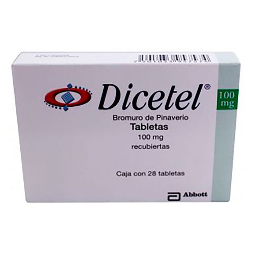Tabletas Recubiertas Dicetel 100mg Caja con 28 Tabletas