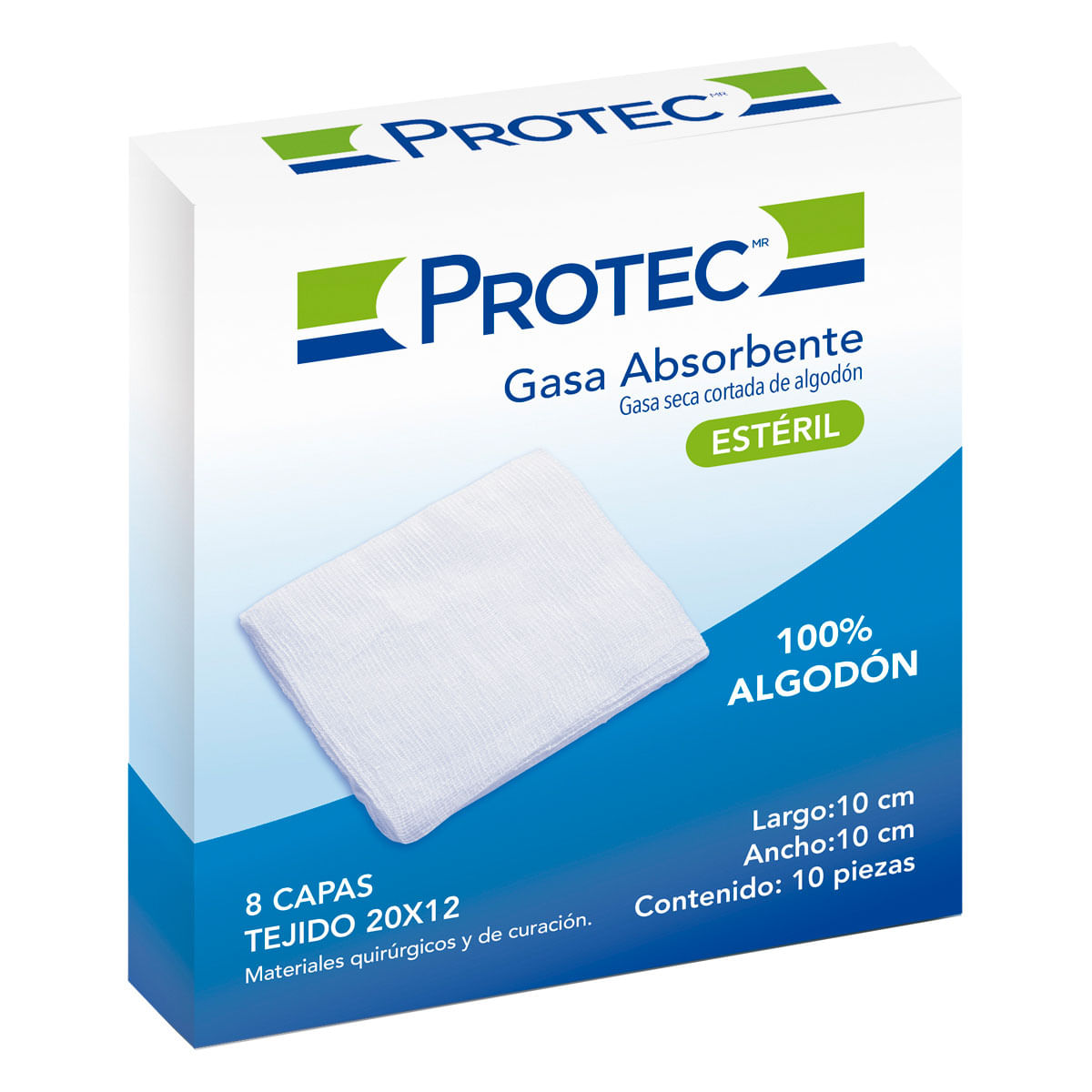 Gasas Protec (10cm x 10cm) 10 Gasas | Chedraui