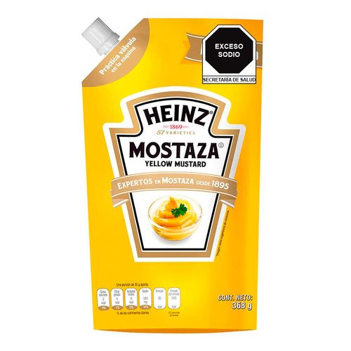 Mostaza Heinz Pouch 368g