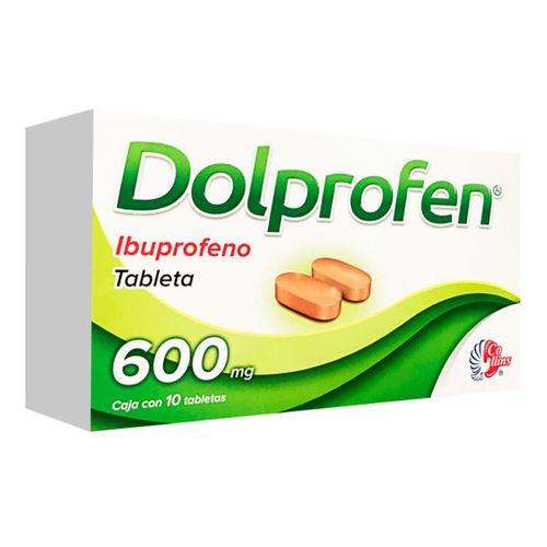 Tabletas Genéricas Ibuprofeno 600mg Caja con 10 Tabletas