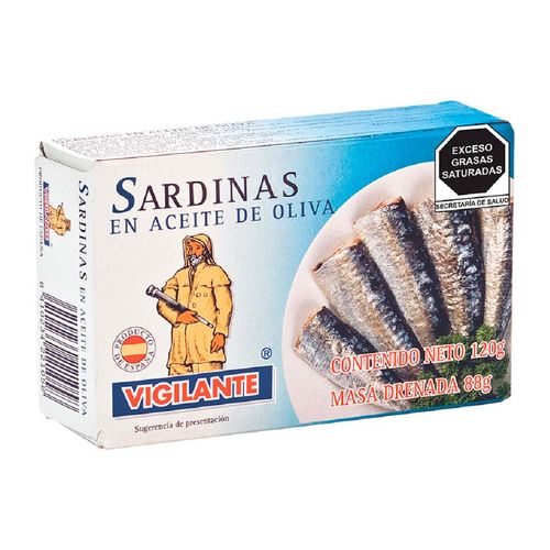 Sardinas Vigilante en Aceite de Oliva 120g