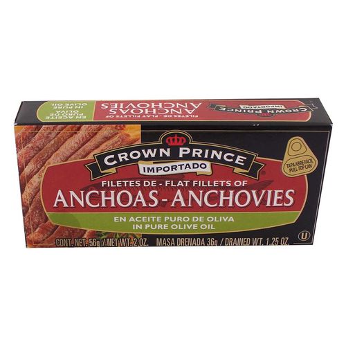 Filete de Anchoas Marinter Crown Prince Aceite Puro de Oliva 56g