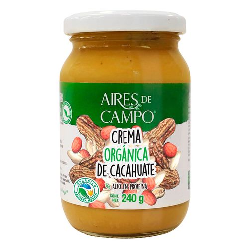 Crema Aires de Campo de Cacahuate Orgánica 240g