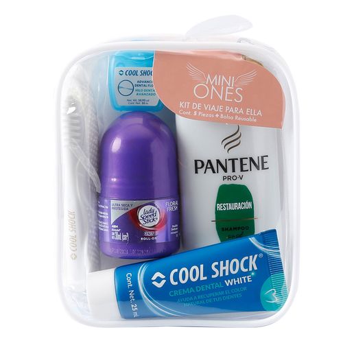 Kit de Higiene para Mujer Walfort para Viajes con 5 Piezas