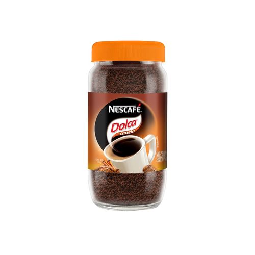 Café Soluble Nescafé Dolca con Caramelo y Canela Frasco 170g