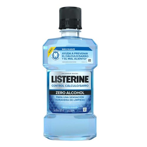 Enjuague Bucal Listerine Control Antisarro Zero Alcohol 500ml