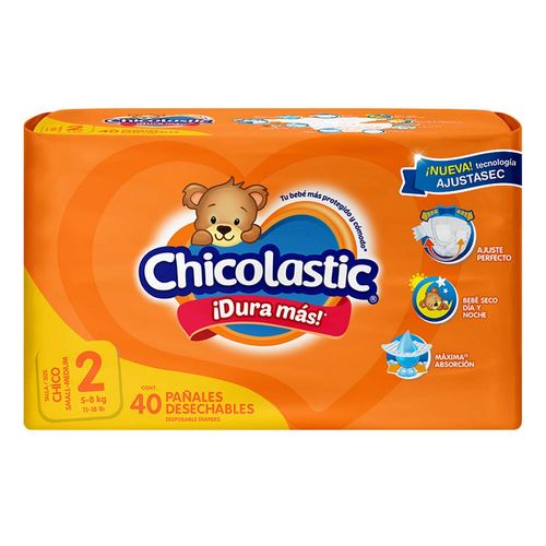 Pañales Chicolastic Talla 2 Chico 40 pañales