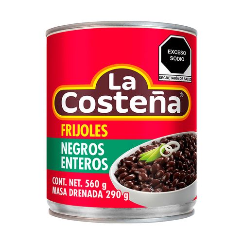 Frijoles Negros La Costeña enteros 560g