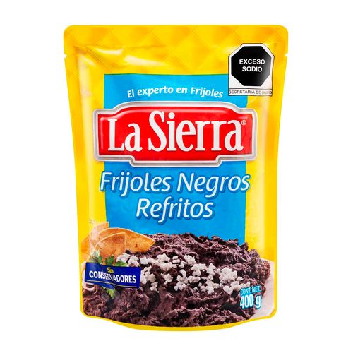 Frijoles La Sierra Negros Refritos 400g