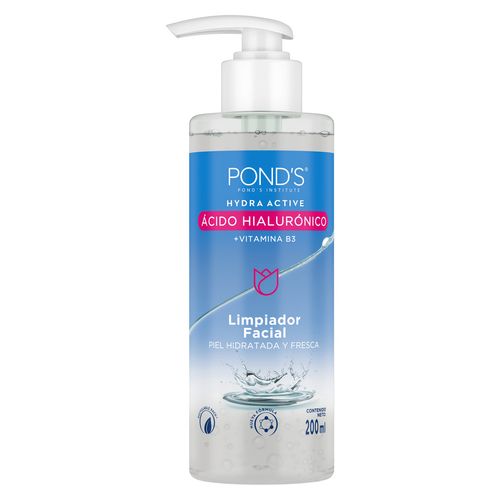 Limpiador Facial Pond's Hydra Active Ácido Hialurónico 200ml