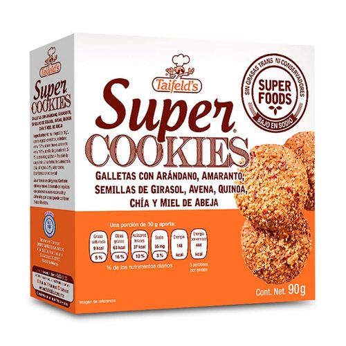Galletas Taifeld´s Super Cookies Quinoa 90g