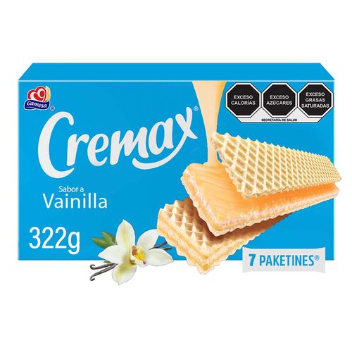 Galletas Gamesa Cremax Vainilla 7 paketines 322 g
