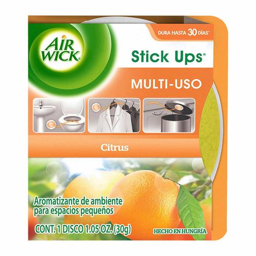 Aromatizante en Gel Airwick Stick Ups Citrus Pastilla 30g