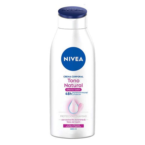 Crema Corporal Humectante Aclarante NIVEA Tono Natural Efecto Satín 400ml
