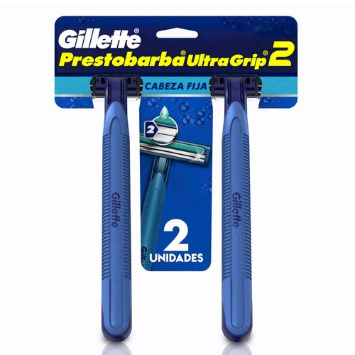 Gillette Prestobarba UltraGrip 2 Rastrillo para Afeitar Desechable 2 Unidades