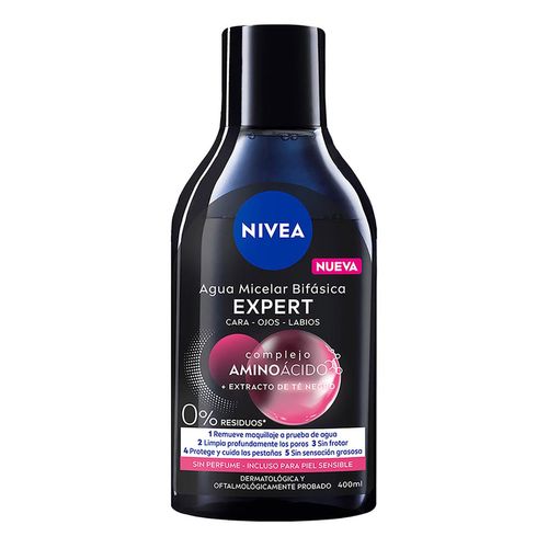 Agua Micelar Desmaquillante NIVEA Expert Todo en uno 400ml