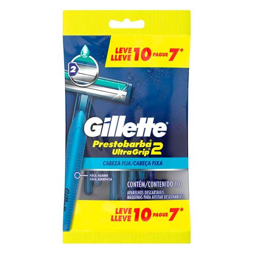 Rastrillos Desechables Gillette Prestobarba Ultragrip 10 Rastrillos