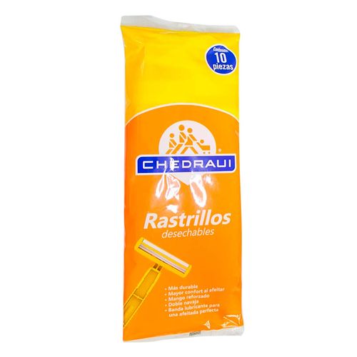 Rastrillos Desechables Chedraui de 2 Hojas 10 Rastrillos