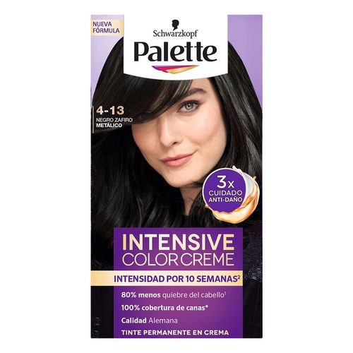 Tinte de Cabello Palette Color Creme 4-13 Negro Zafiro Metálico