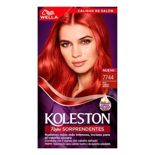 Tinte Permanente Koleston 7744 Rojo Cobrizo Intenso