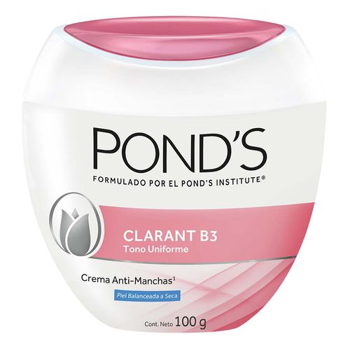 Crema Facial Pond's Clarant B3 Anti-Manchas Piel Balanceada a Seca 100g