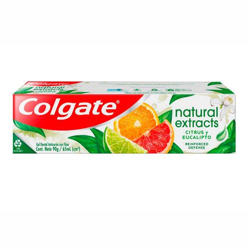 Pasta Dental Colgate Natural Extracts Reinforced Defense Citrus Eucalipto 65ml