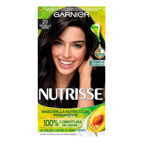 Tinte de Cabello Garnier Nutrisse 20 Grosella Negra