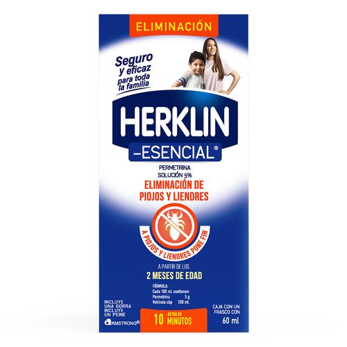 Tratamiento Capilar para Piojos Herklin Esencial 60ml