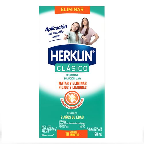 Shampoo para Piojos Herklin NF en Seco 120ml