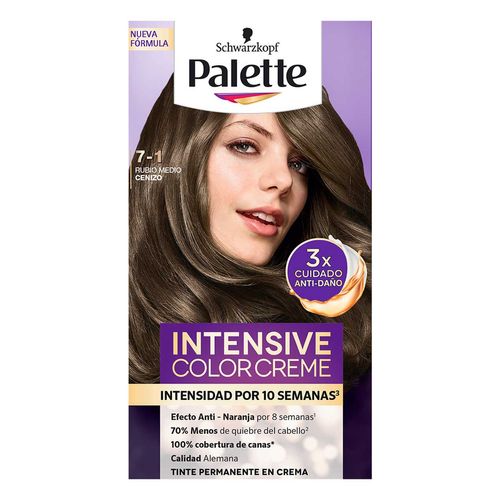 Tinte de Cabello Palette Color Creme Rubio Medio Cenizo 7-1