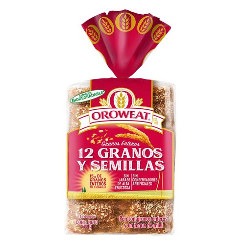 Pan Oroweat 12 Granos 680g