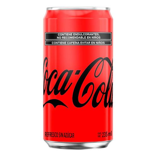 Refresco Coca-Cola Sin Azúcar 8 Latas de 235ml c/u