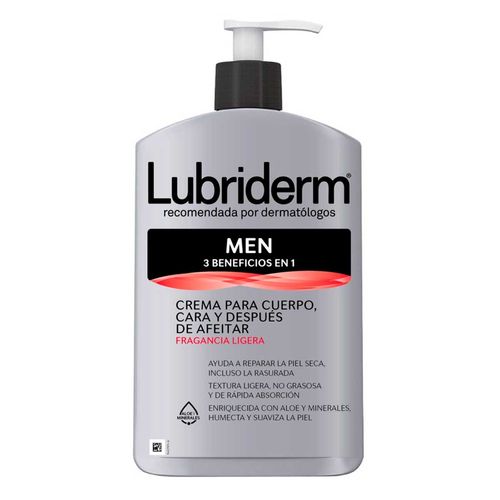 Crema corporal Lubriderm Men con fragancia 400ml