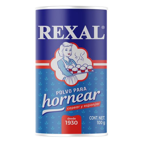 Polvo para hornear Rexal bote 100g