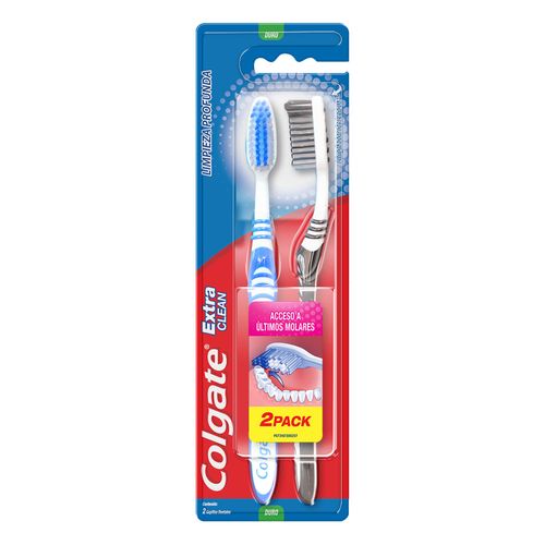 Cepillo de Dientes Colgate Extra Clean Power Tip 2 Cepillos