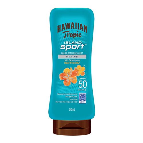 Protector Solar Hawaiian Tropic Island Sport 50 FPS Loción 240ml