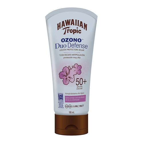 Protector Solar Hawaiian Tropic Ozono Duo Defense 50+ FPS Loción 180ml