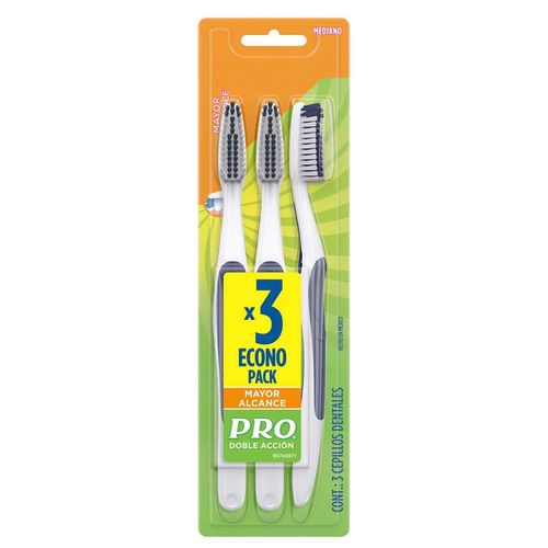 Cepillo de Dientes PRO Double Duty 3 Cepillos