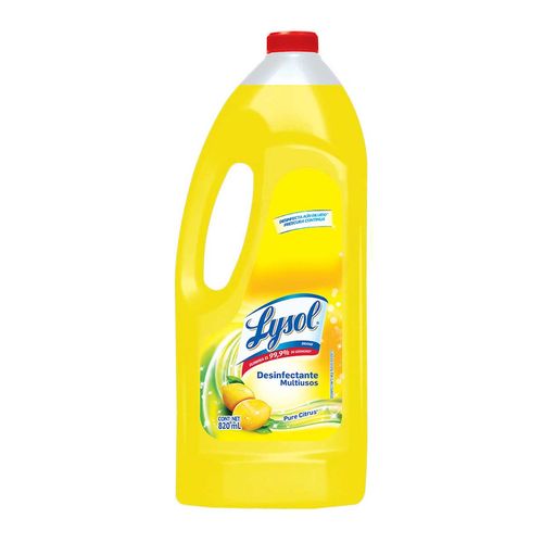 Desinfectante de Superficies Líquido Lysol Pure Citrus 820ml