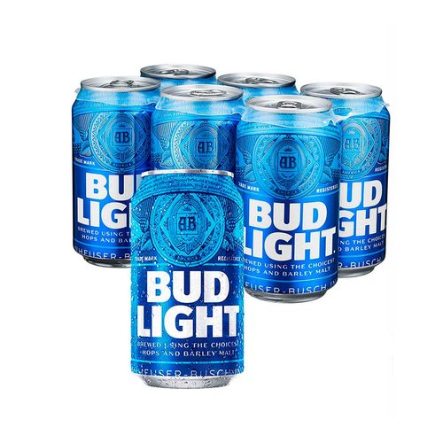 Cerveza Bud Light 6 Latas 355ml.