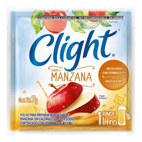 Concentrado en Polvo Clight Manzana 7g